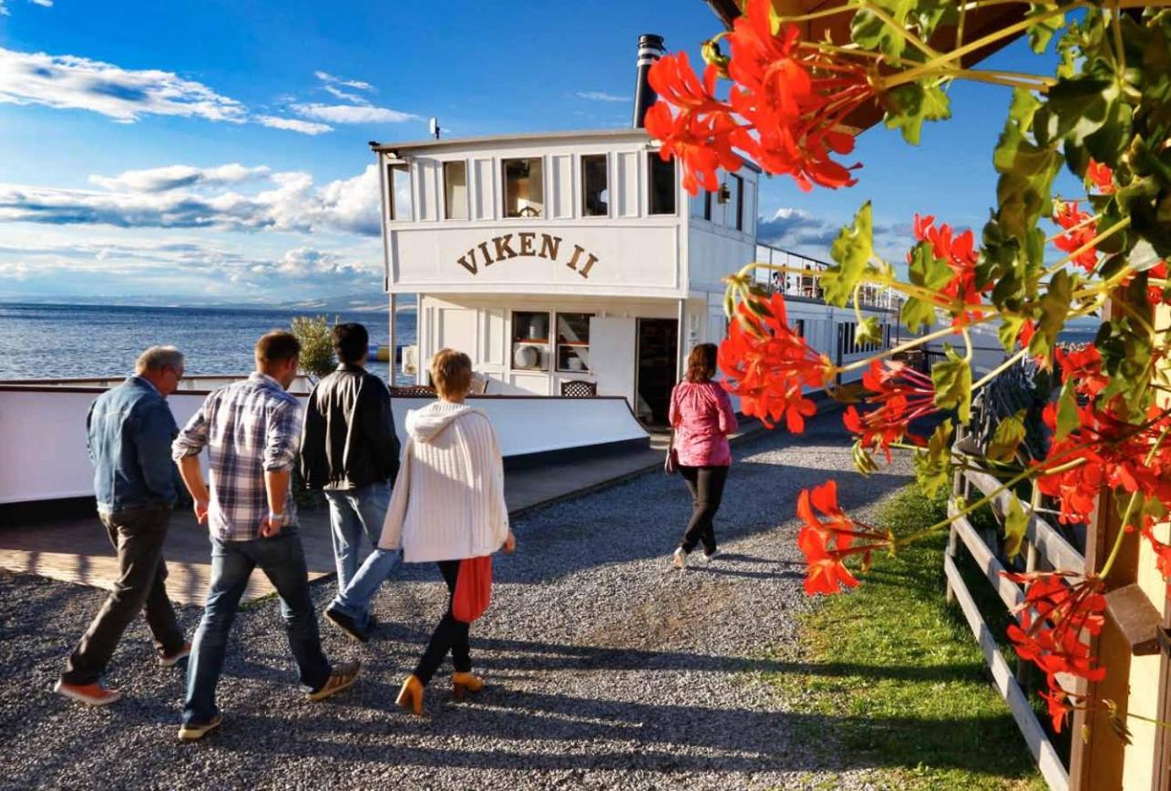 Idylliske Evjua Ved Mjosa Hotel Skreia Bagian luar foto