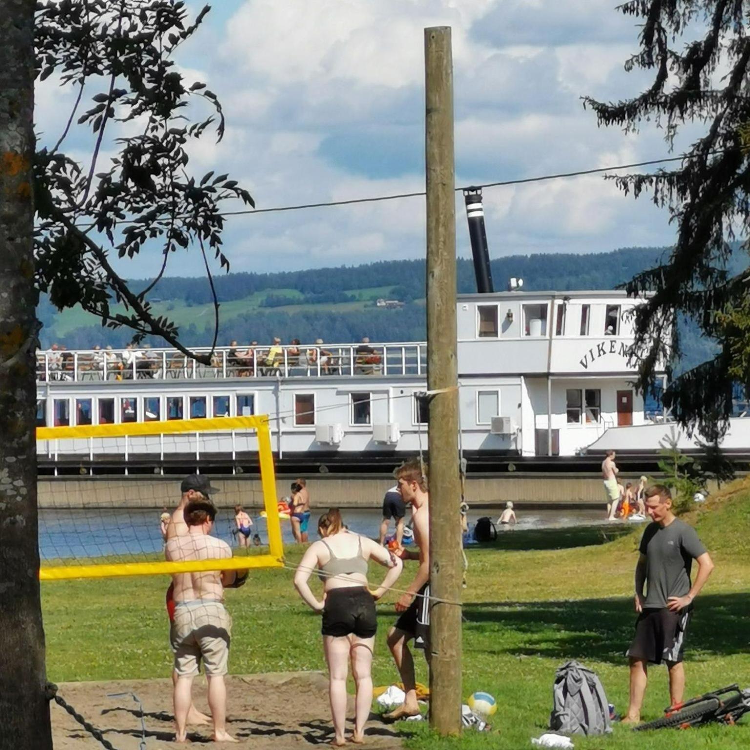 Idylliske Evjua Ved Mjosa Hotel Skreia Bagian luar foto
