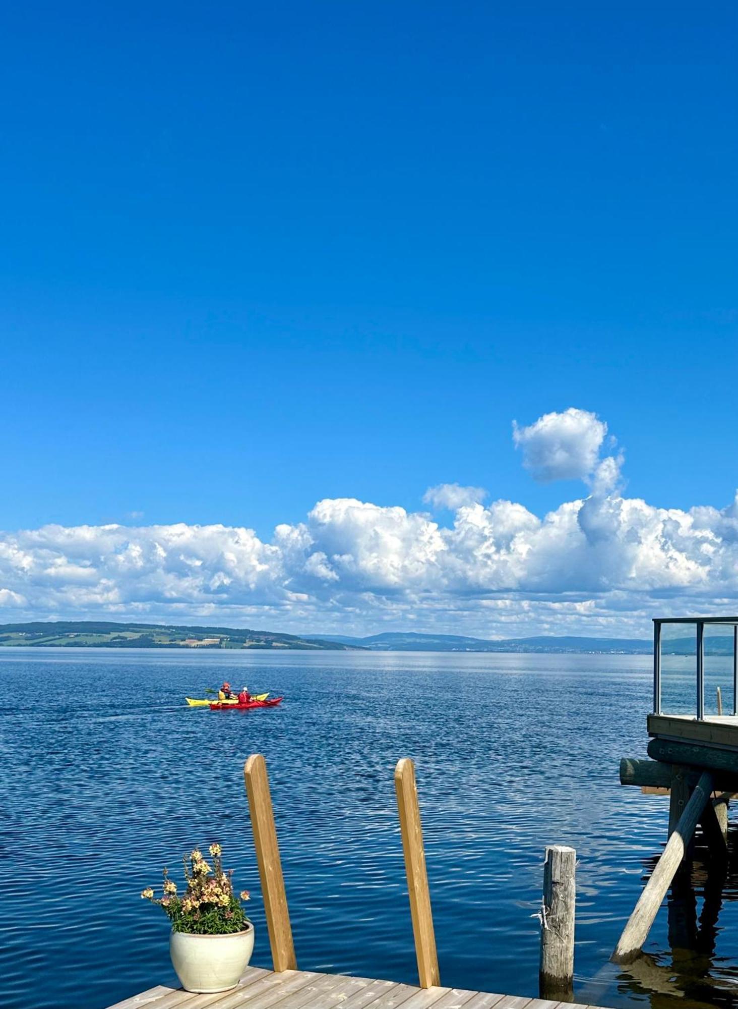 Idylliske Evjua Ved Mjosa Hotel Skreia Bagian luar foto