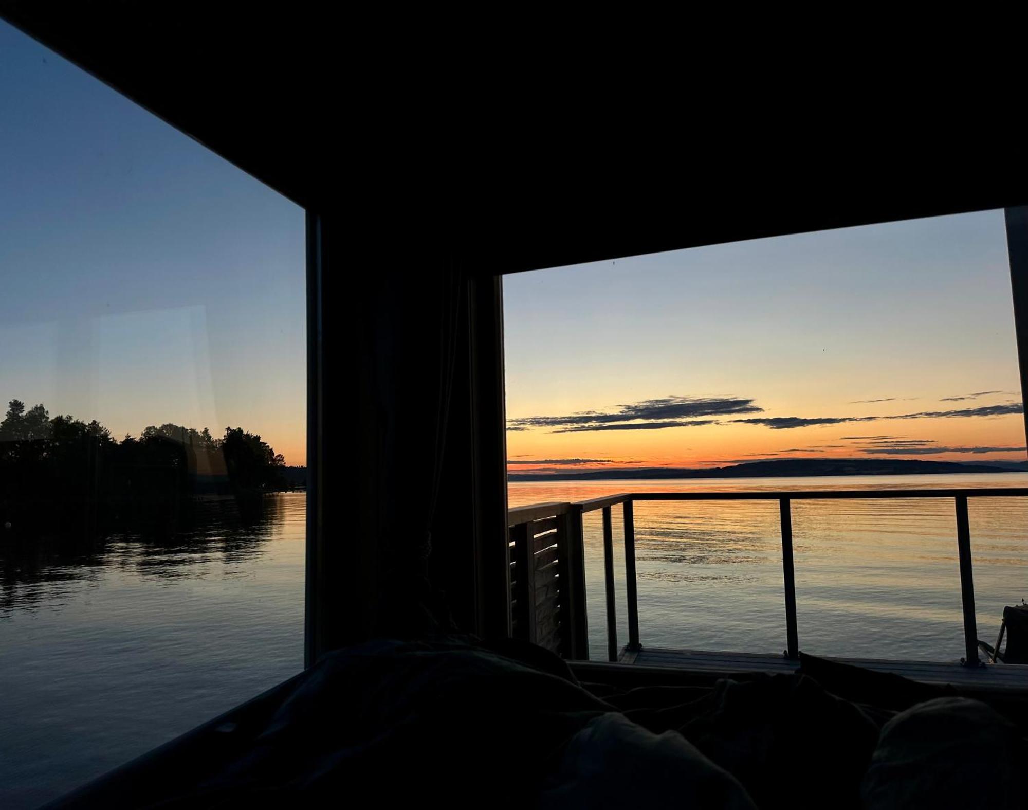 Idylliske Evjua Ved Mjosa Hotel Skreia Bagian luar foto