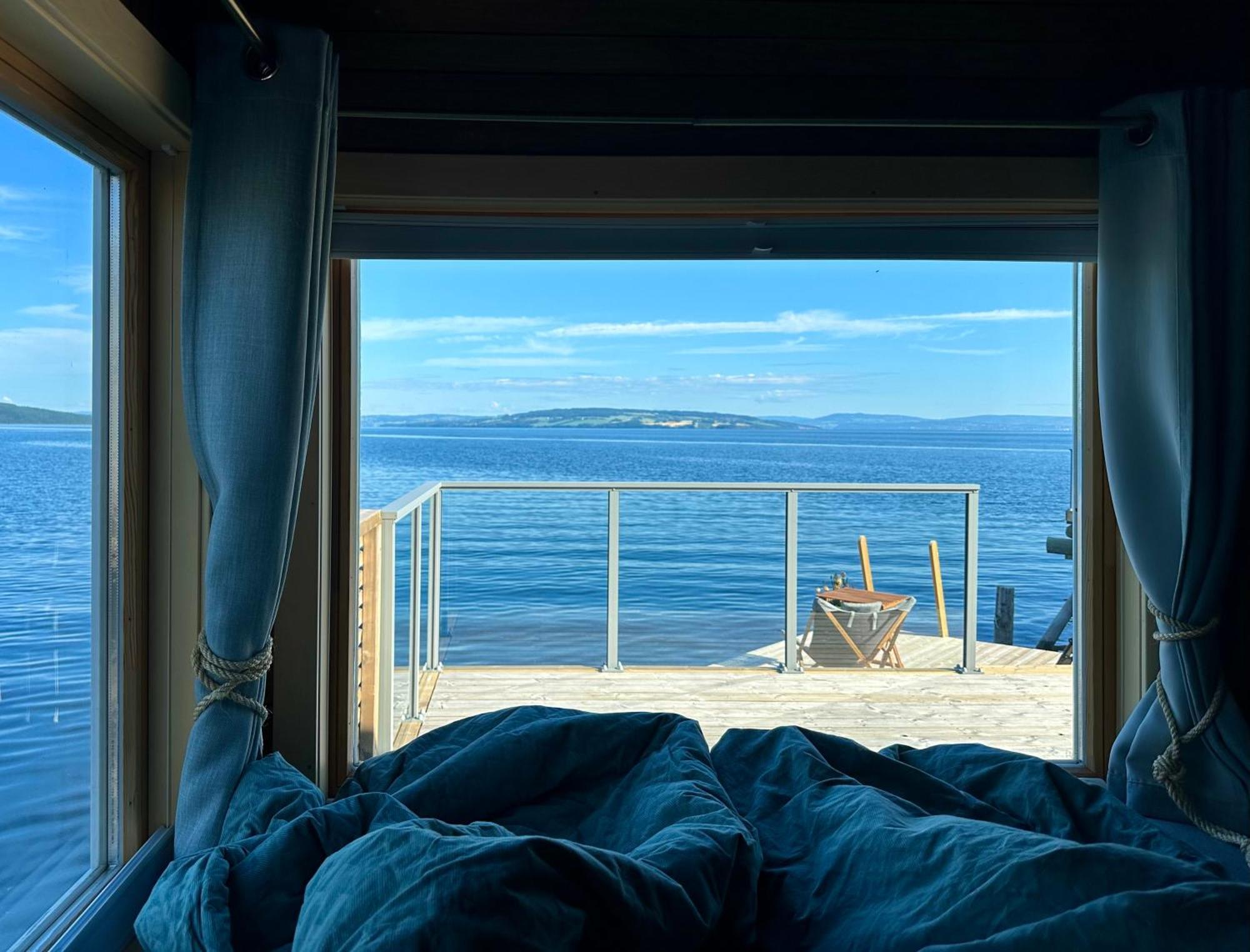 Idylliske Evjua Ved Mjosa Hotel Skreia Bagian luar foto